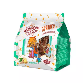 Пряники Бабушкины сказки имбирные с фруктовой начинкой, ТАКФ, 300 гр.