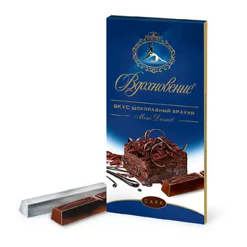 Шоколад Вдохновение Mini Dessert, вкус Шоколадный брауни, 100 гр.