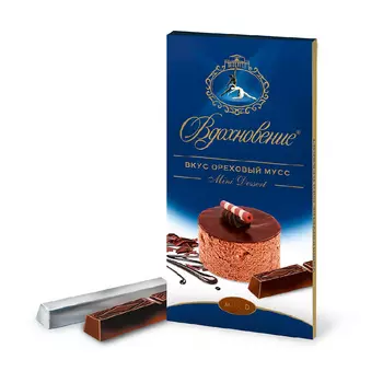 Шоколад Вдохновение, вкус Ореховый мусс, 100 гр.