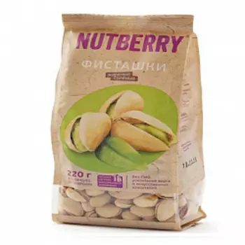 Смесь NUTBERRY Фисташка жареная солёная 220 гр