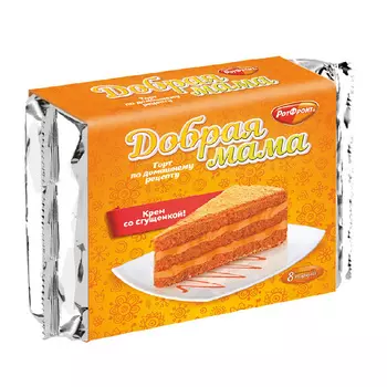 Торт бисквитный Добрая мама, Южуралкондитер, 350 гр.