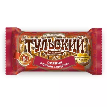 Тульский пряник с начинкой вареная сгущенка, Ясная Поляна, 140 гр.