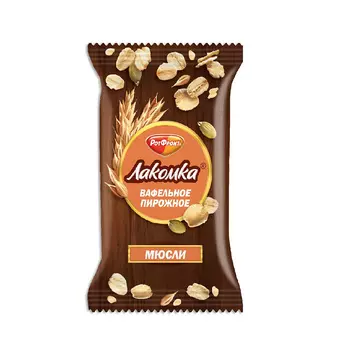 Вафельные пирожные Лакомка мюсли, ТАКФ, 30 гр.