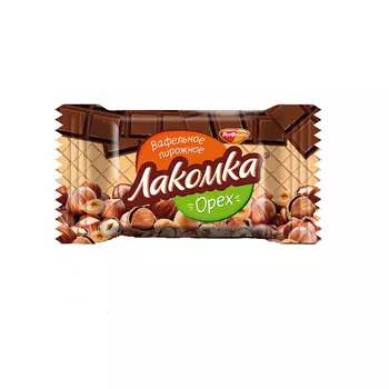 Вафельные пирожные Лакомка орех, 30 гр.