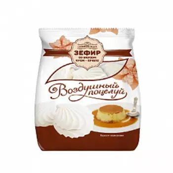 Зефир Воздушный поцелуй крем-брюле Экстра, Кондитерская фабрика им. К. Самойловой, 335 гр.