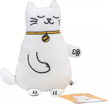Игрушка-подушка «Кот Пуш» белая