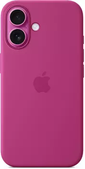 Клип-кейс Apple Silicone Case with MagSafe для Apple iPhone 16 Fuchsia