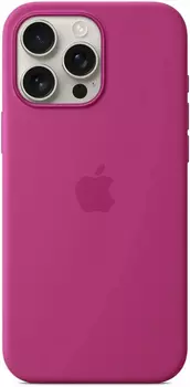 Клип-кейс Apple Silicone Case with MagSafe для Apple iPhone 16 Pro Max Fuchsia