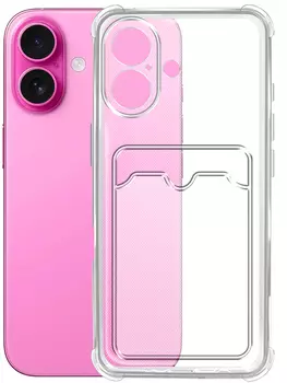 Клип-кейс BoraSCO Bumper для Apple iPhone 16 Transparent