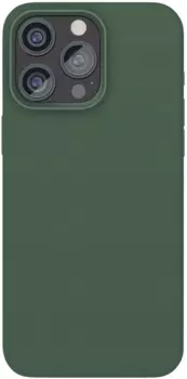 Клип-кейс VLP Ecopelle Case с MagSafe для Apple iPhone 15 Pro Max тёмно-зёленый