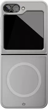 Клип-кейс VLP Moon Case с MagSafe для Samsung Z Flip 6 серый