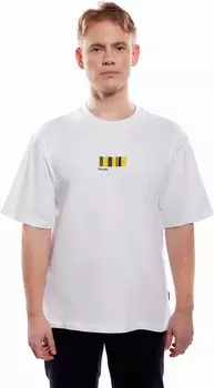 футболка с полосами белая 4XL–5XL