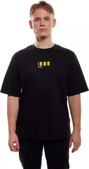 футболка с полосами чёрная 4XL–5XL