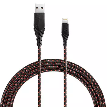 Nylo Glitz USB to Apple Lightning 1.5m Black/Red