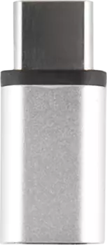 microUSB to USB-C Silver