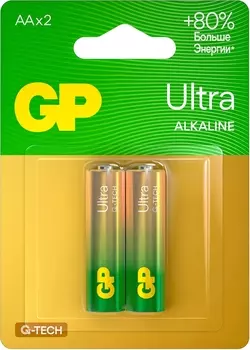 Батарейки GP Ultra Alkaline G-Tech AA (2 шт)