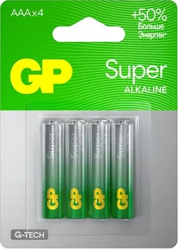 Батарейки GP Super Alkaline G-Tech AAA (4 шт)