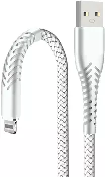 Кабель BoraSCO USB to Apple Lightning 1m White