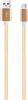Nylon USB to microUSB 1m 2A Gold