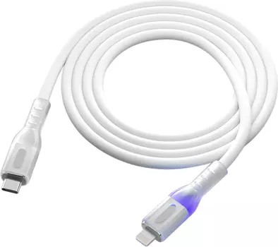 Кабель Red Line pro Shimmer USB-C to Apple Lightning 1m White