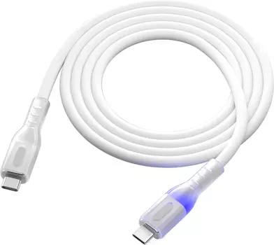 Кабель Red Line pro Shimmer USB-C to USB-C 1m White