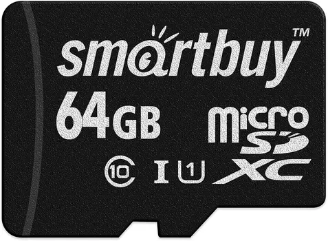 Карта памяти SmartBuy microSDXC UHS-I Class 10 64GB без адаптера