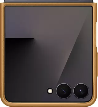 Клип-кейс Samsung Kindsuit Case Z Flip7 Песочно-коричневый