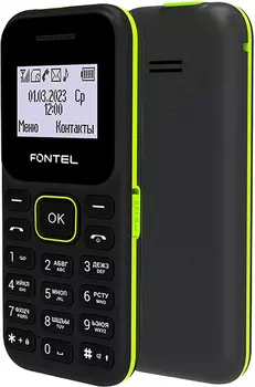 Мобильный телефон Fontel FP100 Black/Green
