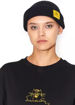 Шапка-бини «Пушечех» унисекс чёрная