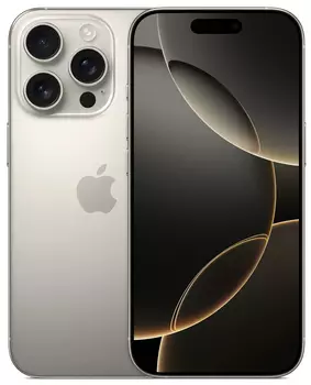 Смартфон Apple iPhone 16 Pro 128GB MYNG3ZD/A Natural Titanium (Nano+Nano)