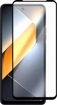 Защитное стекло Krutoff Full Glue Premium для TECNO Pova 6 Neo глянцевое