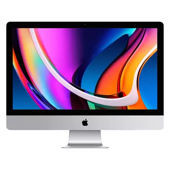 2020 Apple iMac 27″ серебристый, (Core i7 10700K, 8Gb, SSD 512Gb, AMD Radeon Pro 5500XT)