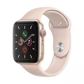 Apple Watch Series 5 GPS, 44 мм, алюминий золотистого цвета