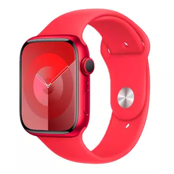 Apple Watch Series 9 + Cellular (корпус - (PRODUCT)RED, 45mm ремешок Sport Band (PRODUCT)RED, размер M/L)