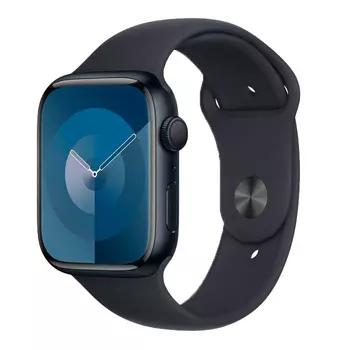 Apple Watch Series 9 (корпус - темная ночь, 41mm ремешок Sport Band темная ночь, размер S/M)