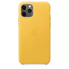 Чехол Apple Leather Case для iPhone 11 Pro, кожа, «лимонный сироп»