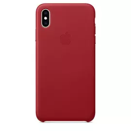Чехол Apple Leather Case кожа, цвет красный, для iPhone XS Max