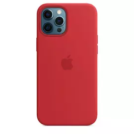 Чехол Apple MagSafe для iPhone 12 Pro Max, силикон, (PRODUCT)RED