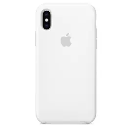 Чехол Apple Silicone Case для iPhone XS, силикон, белый