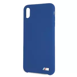Чехол BMW M-Collection Liquid силикон, цвет синий, для iPhone XS Max