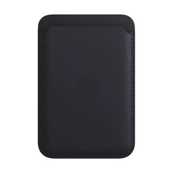 Чехол-бумажник Apple MagSafe, цвет: тёмная ночь, кожа