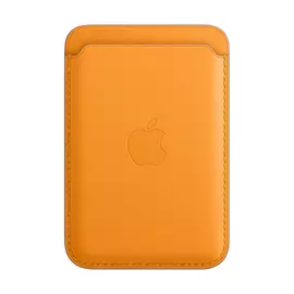 Чехол-бумажник Apple MagSafe «золотой апельсин», кожа