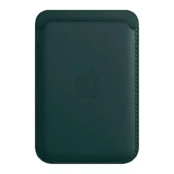 Чехол-бумажник Apple Wallet MagSafe для iPhone 14 Pro, кожа, зеленый