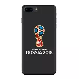 Чехол Deppa FIFA Official Emblem полиуретан, цвет черный, для iPhone 8 Plus/7 Plus
