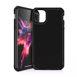Чехол Itskins HYBRID GLASS полиуретан, цвет черный, для iPhone 11 Pro Max