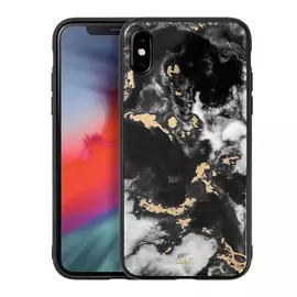 Чехол LAUT Mineral Glass полиуретан, цвет черный, для iPhone XS Max