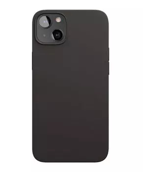 Чехол-накладка VLP Liquid Silicone для iPhone 13, силикон, черный