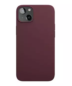 Чехол-накладка VLP Liquid Silicone для iPhone 13, силикон, марсала