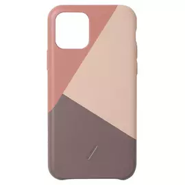 Чехол Native Union Clic Marquetry для iPhone 11 Pro, кожа, розовый