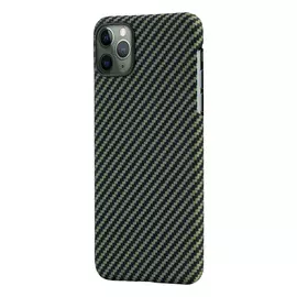 Чехол Pitaka MagCase для iPhone 11 Pro, кевлар, черный/зеленый